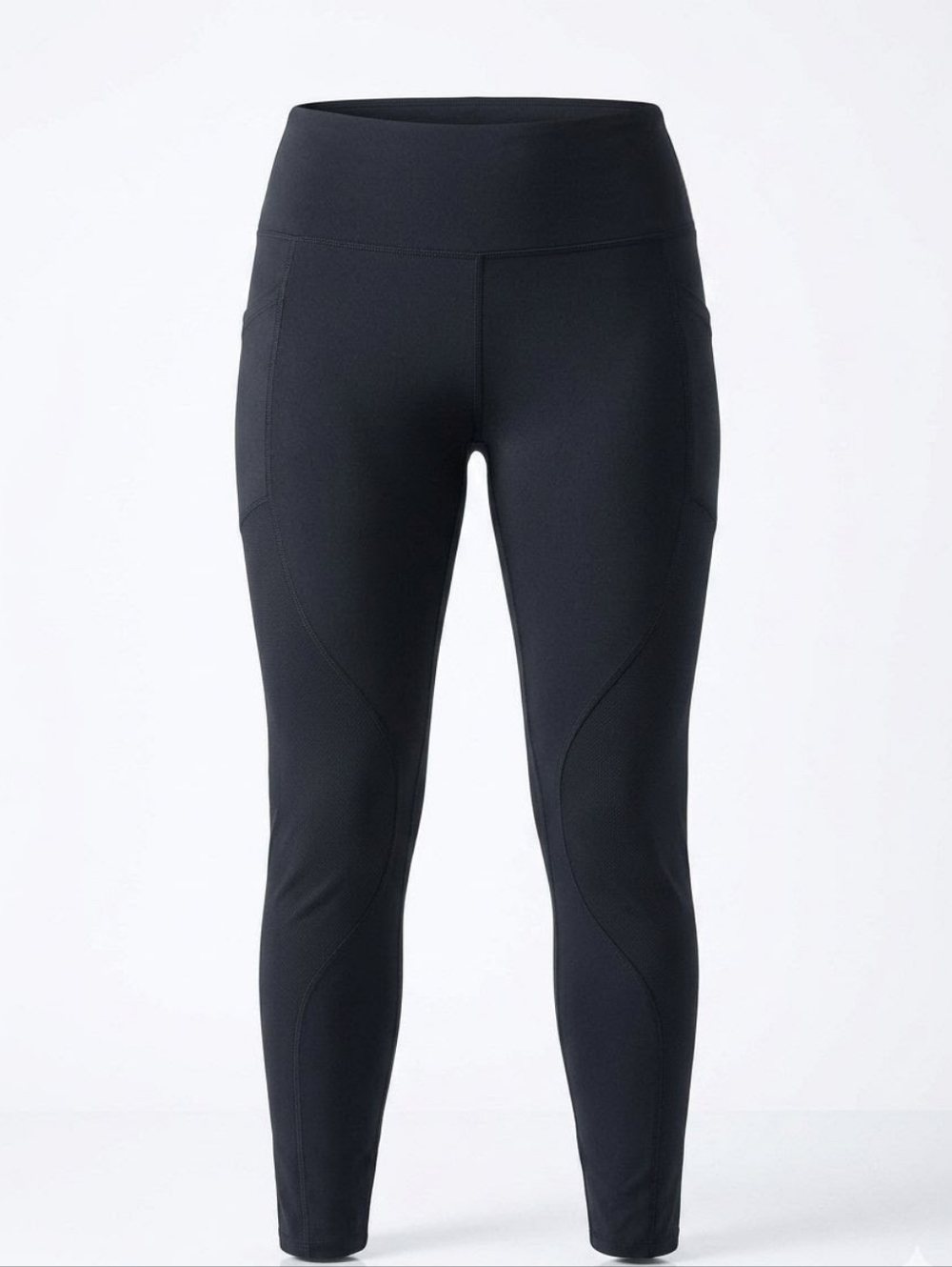 Athleta Black High-Rise Performance Leggings with Side Pockets